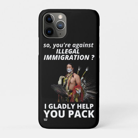 「ではあなたは不法移民に反対して・・・」 Case-Mate iPhoneケース (裏)