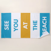 ではビーチ ビーチタオル (正面)