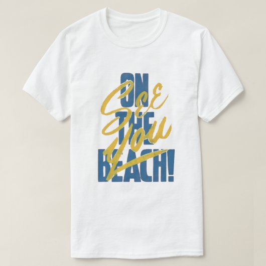 では、ビーチTシャツ Tシャツ (デザイン正面)
