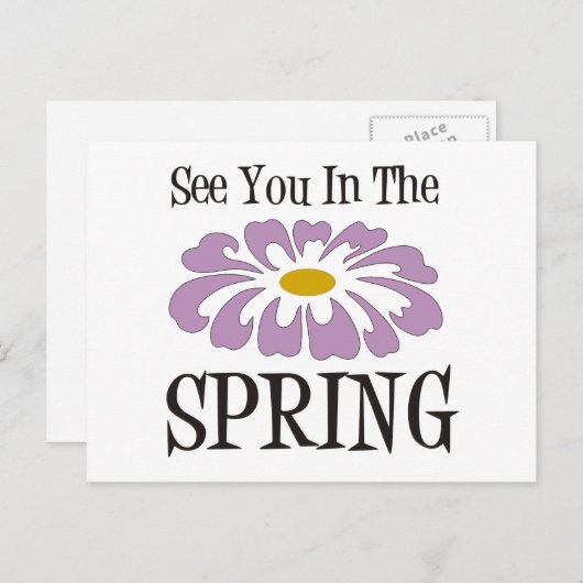 では、春 ポストカード (正面/裏面)