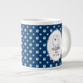 でもかわいいサモイドッグおもしろいサミー ジャンボコーヒーマグカップ (正面右)