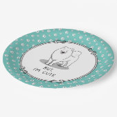 でもかわいいサモイドッグおもしろいサミー ペーパープレート (アングル)