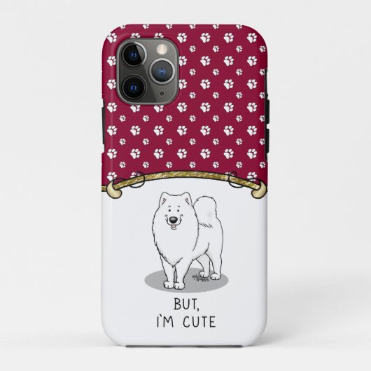 でもかわいいサモイドッグおもしろいサミー Case-Mate iPhoneケース (裏面)