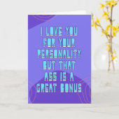 でもその生意気さが素敵なボーナス、面白い愛 カード (黄色い花)