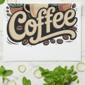 でもまずはコーヒーから キッチンタオル (折り畳み)