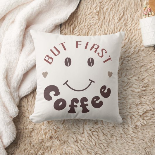 でもまずはコーヒーから クッション (ブランケット)