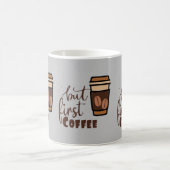 でもまずはコーヒーから コーヒーマグカップ (中央)