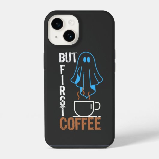 でもまずはコーヒーから iPhoneケース (裏面)