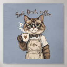 でもまずはコーヒーを 猫