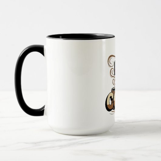 でもまずはコーヒーマグ | 面白い朝のコーヒー好き マグカップ (左)