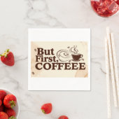 でもまずはコーヒー、コーヒー好きの紙ナプキン スタンダードカクテルナプキン (インサイチュ)