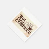 でもまずはコーヒー、コーヒー好きの紙ナプキン スタンダードカクテルナプキン (角)