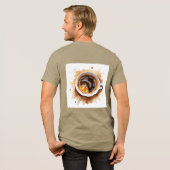 でもまずはコーヒー ドラゴン 冗談 java中毒ギフト  トライブレンドＴシャツ (フル背面)