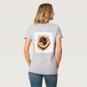 でもまずはコーヒー ドラゴン 冗談 java中毒ギフト tシャツ (裏面フル)