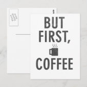 でもまずはコーヒー ポストカード (正面/裏面)