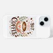 でもまずはコーヒー 甘いコーヒーラバー Case-Mate iPhoneケース (裏面 (横))