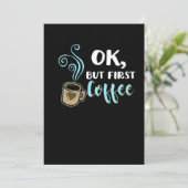 でもまずはコーヒー 面白いコーヒーグッズ コーヒー 招待状 (スタンド正面)