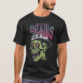 でもまず頭 | 面白いゾンビカップルTシャツ Tシャツ (正面)