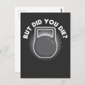 でもケトルベルジムおもしろいトレーニング死んだ ポストカード (正面/裏面)