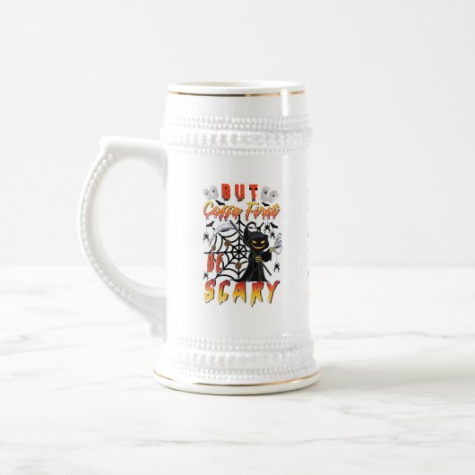 でもコーヒーは最初に怖い ビールジョッキ (左)