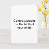 でもマジで醜いベビー。 カード (黄色い花)