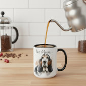 でもママ….....バセットハウンドマモダング マグカップ