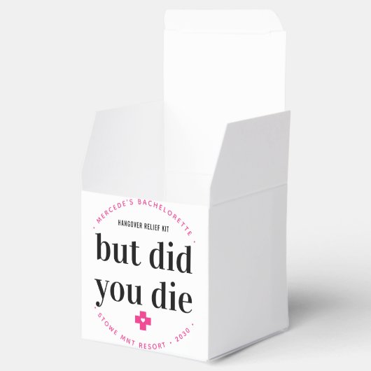 でも二日酔いで死んだパーソナライズされたバチェロレッテ フェイバーボックス (オープン)