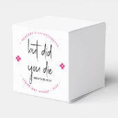 でも二日酔いパーソナライズされたレリーフ、 浮き彫りキット フェイバーボックス (裏面サイド)