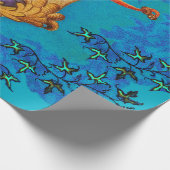 でも何を見てるの?マーメイドとトリトン ラッピングペーパー (角)