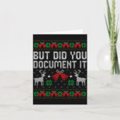 でも冗談でやったんでしょ オフィスクリスマス ださいTシャツ カード (正面)