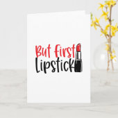 でも口紅の口紅カッコいい – 化粧 カード (黄色い花)