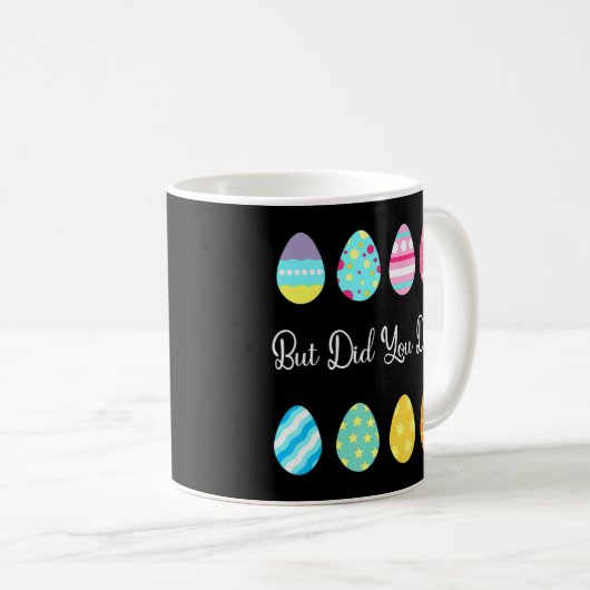 でも可愛いイースターの卵を染めたの コーヒーマグカップ (正面右)