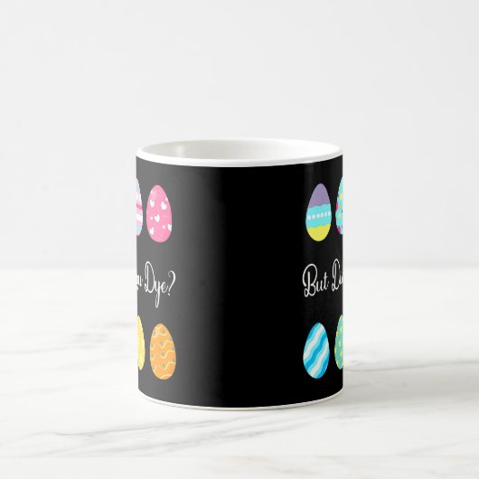 でも可愛いイースターの卵を染めたの コーヒーマグカップ (中央)