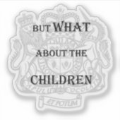 「でも子どもはどうなの」ステッカー シール (正面)