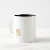 でも愛嬌のある最初のコーヒーマグ ツートーンマグカップ (正面左)