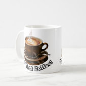 でも最初のコーヒー!マグ コーヒーマグカップ (正面左)