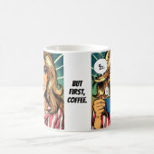 でも最初はコーヒー。 コーヒーマグカップ (中央)