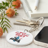 でも死んだおもしろいフィジカルセラピーPT キーホルダー (正面右)