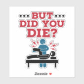 でも死んだおもしろいフィジカルセラピーPT シール (シート)