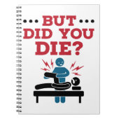 でも死んだおもしろいフィジカルセラピーPT ノートブック (正面)