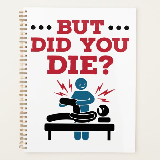 でも死んだおもしろいフィジカルセラピーPT プランナー手帳 (正面)