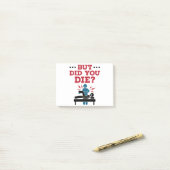 でも死んだおもしろいフィジカルセラピーPT ポストイット (デスク上)