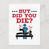 でも死んだおもしろいフィジカルセラピーPT ポストカード (正面)