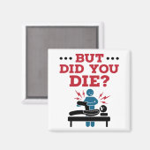 でも死んだおもしろいフィジカルセラピーPT マグネット (正面/裏面)