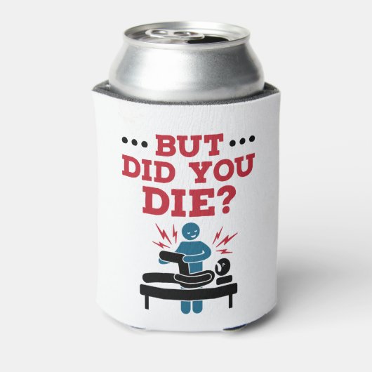 でも死んだおもしろいフィジカルセラピーPT 缶クーラー (缶裏面)