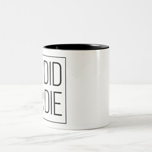 でも死んだの ツートーンマグカップ (中央)