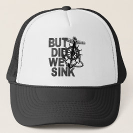 でも沈没した？ ボート愛好家 水兵 面白い船 キャップ