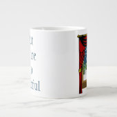 でも火はとても楽しいです ジャンボコーヒーマグカップ (正面)