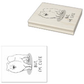 でも私はサモイド犬が可愛い ラバースタンプ (押印)