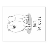 でも私はサモイド犬が可愛い ラバースタンプ (インプリント)